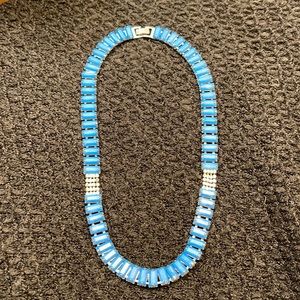 Blue and silver necklace